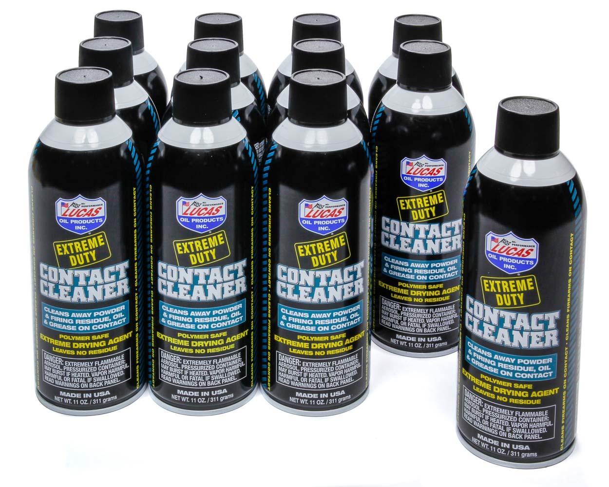 Gun Cleaner - Extreme Duty Contact Cleaner - Cleaning / Drying - 11 oz Aerosol - Set of 12