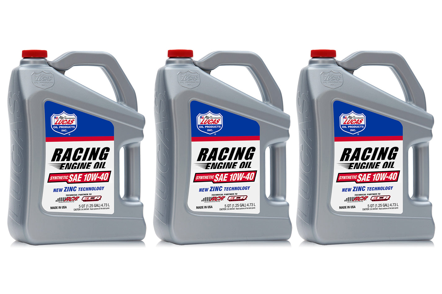 Motor Oil - Racing - 10W40 - Synthetic - 5 qt Jug - Set of 3