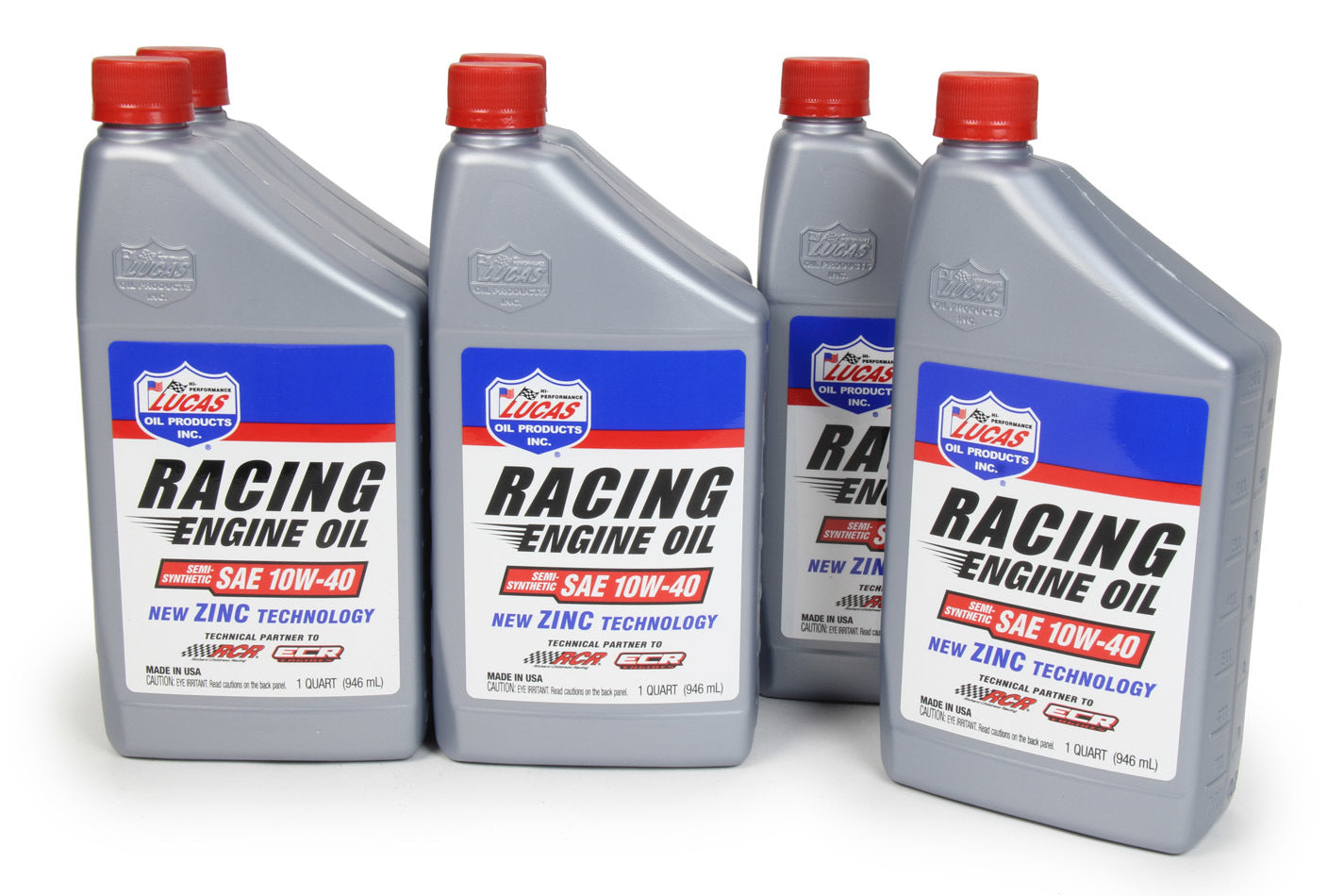 Motor Oil - Racing - 10W40 - Semi-Synthetic - 1 qt Bottle - Set of 6