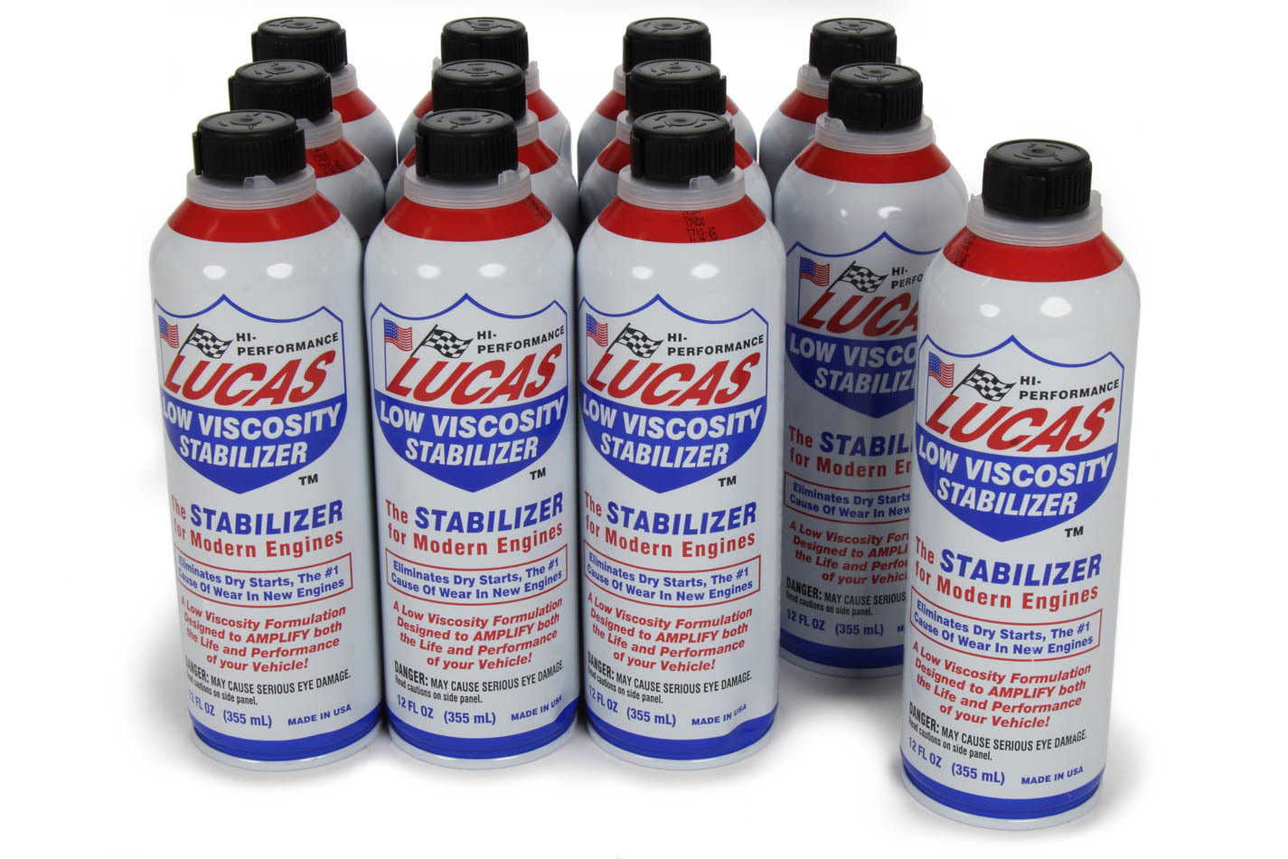 Motor Oil Additive - Low Viscosity Stabilizer - 12 oz Bottle - Set of 12