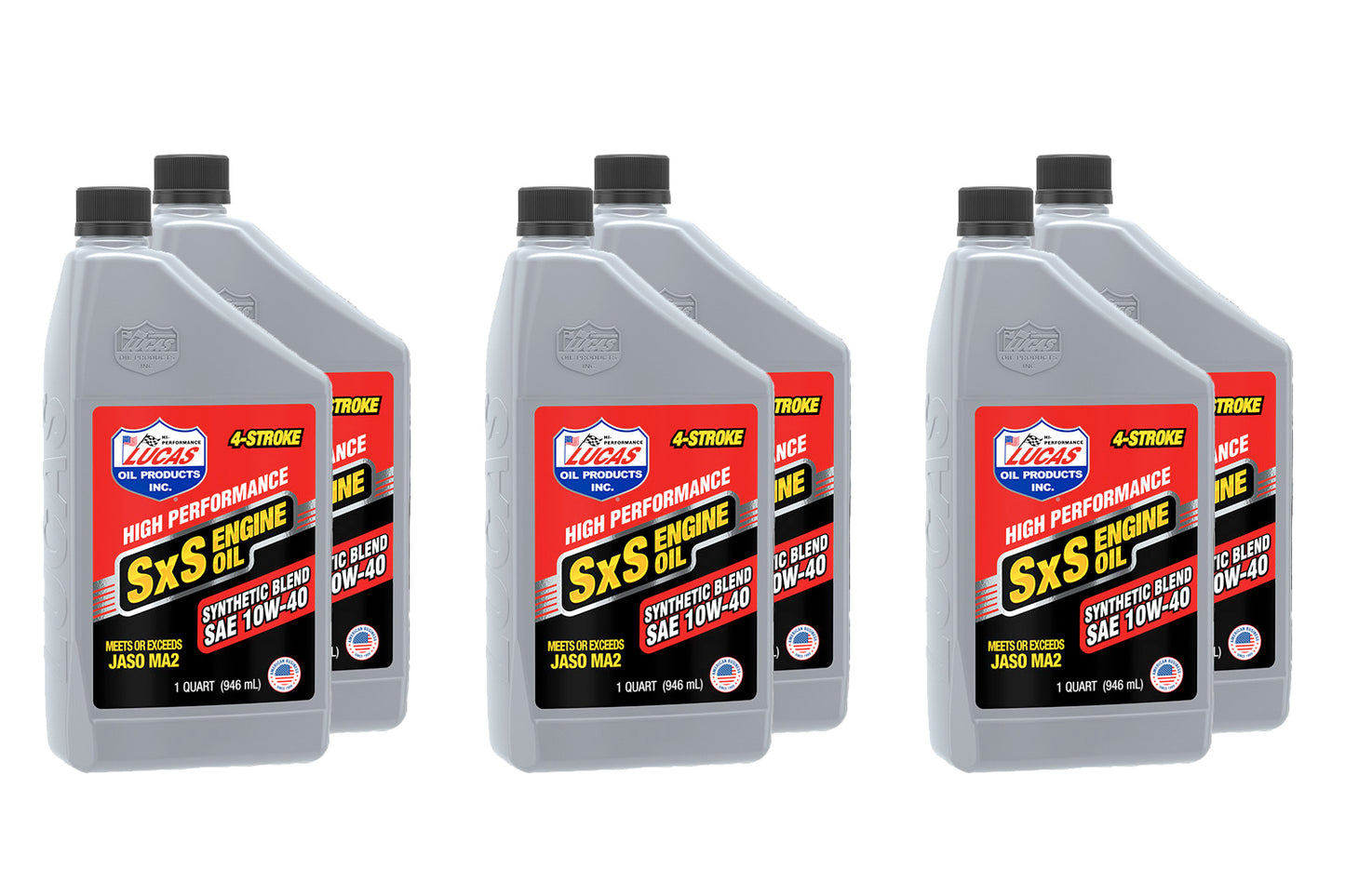 Motor Oil - SxS - 10W40 - Semi-Synthetic - 1 qt Bottle - Set of 6