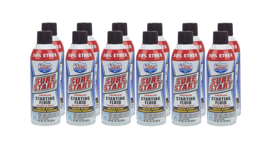 Starting Fluid - Sure Start - 10.7 oz Aerosol - Diesel / Gas - Set of 12