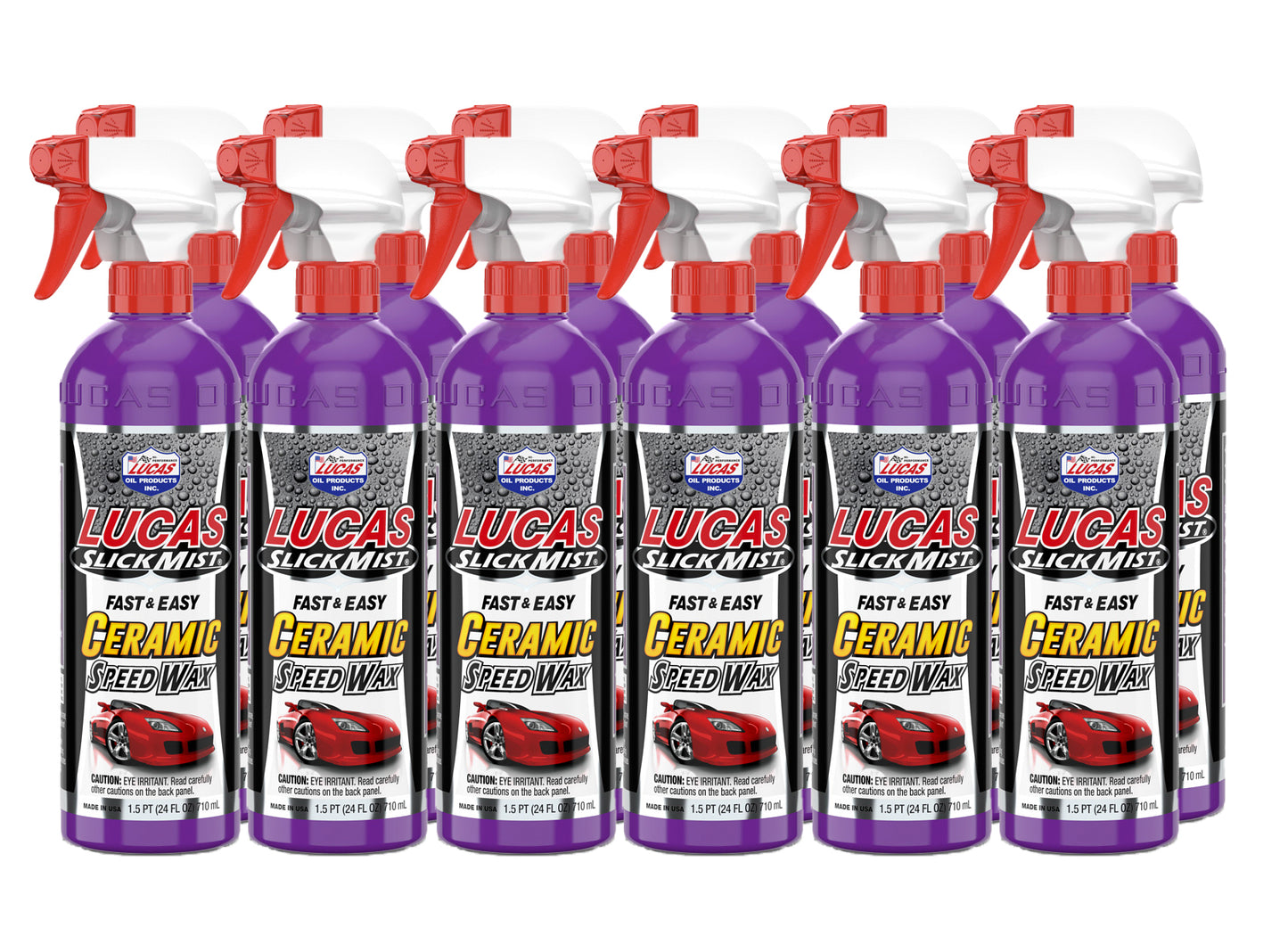 Spray Wax - Slick Mist Ceramic Speed Wax - Exterior - 24 oz Spray Bottle - Set of 6