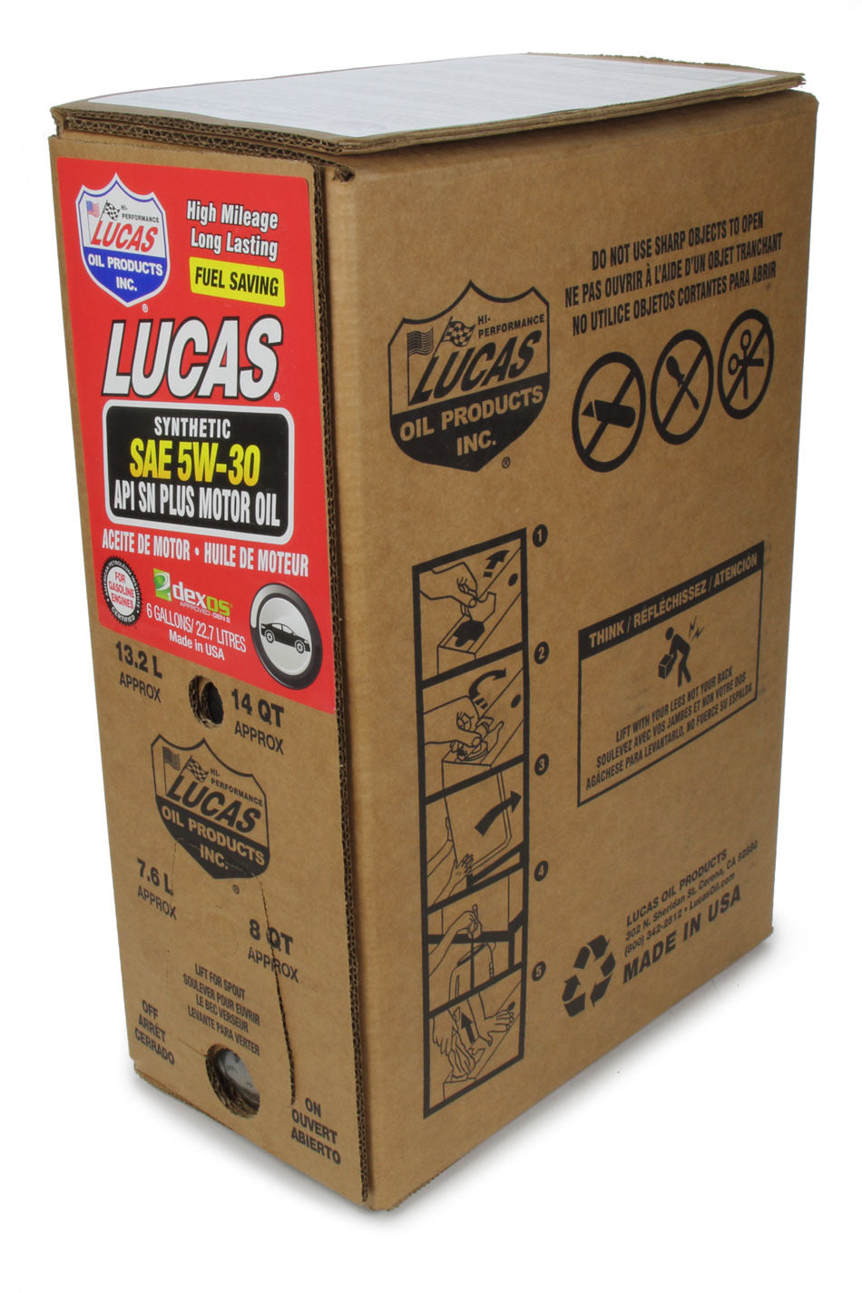 Motor Oil - Fuel Saving - 5W30 - Synthetic - 6 gal Box - Each