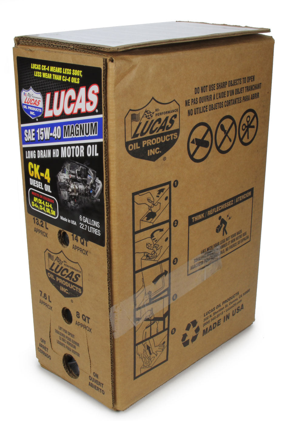 Motor Oil - Magnum CK-4 - 15W40 - Conventional - 6 gal Box - Each