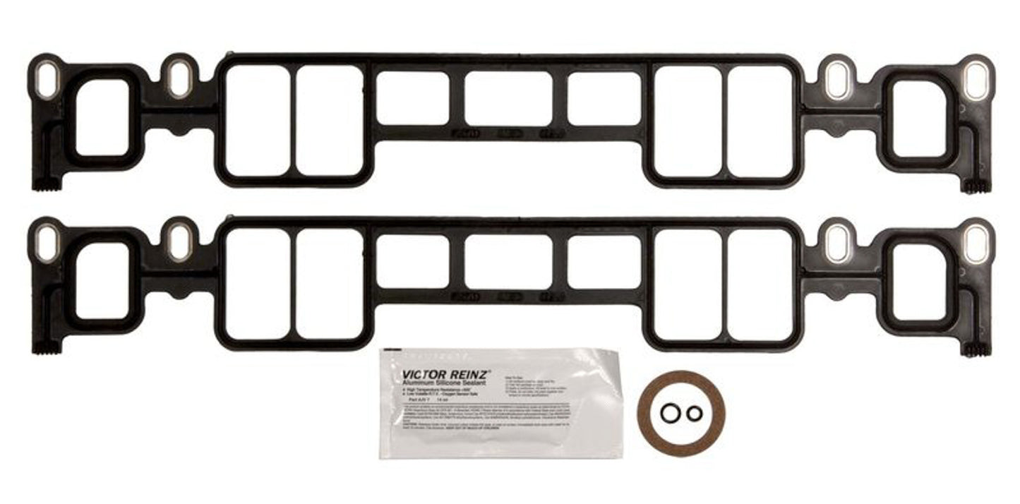 Intake Manifold Gasket - OEM Replacement - Stock Port - Plastic / Rubber - Small Block Chevy - Pair