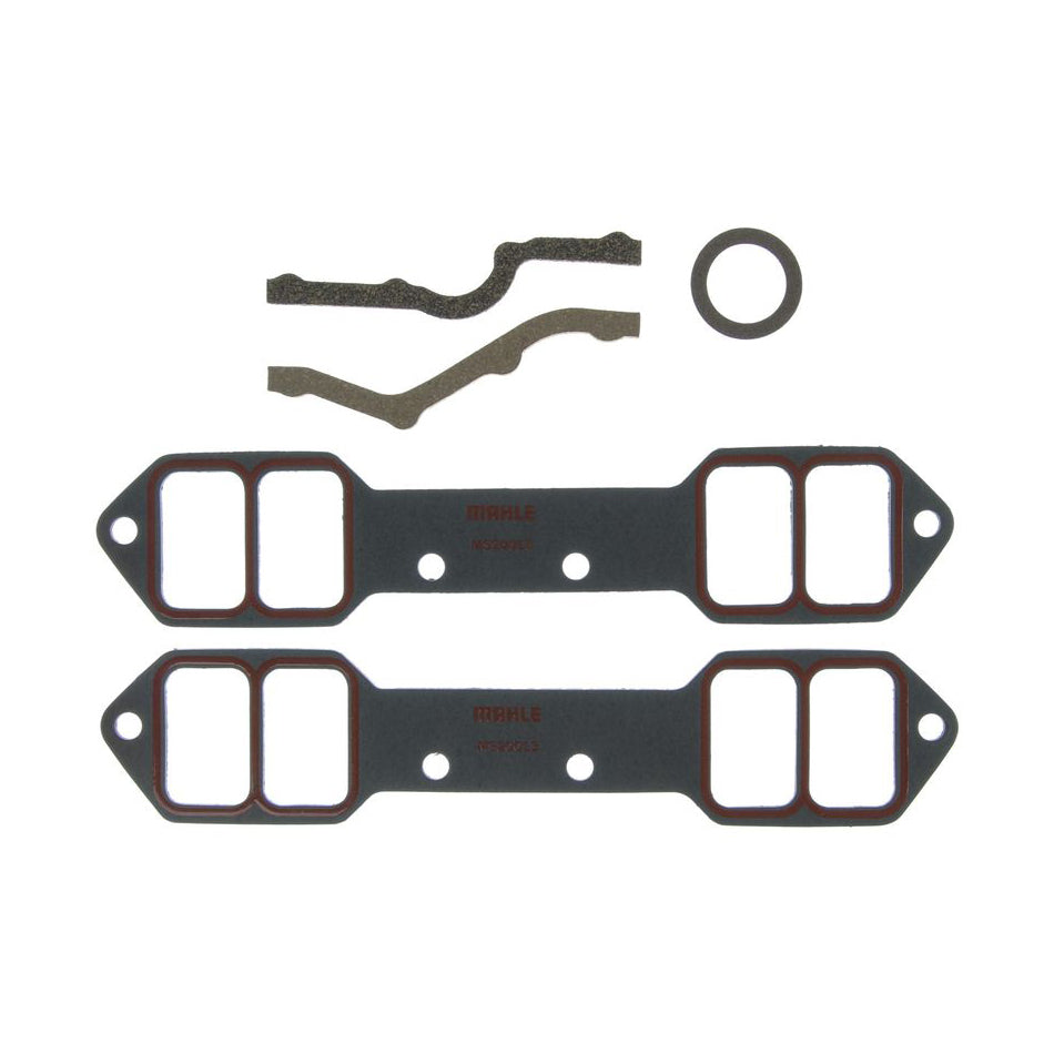Intake Manifold Gasket - 0.06 in Thick - 1.365 x 2.195 in Rectangular Port - Composite - Small Block Chevy - Kit