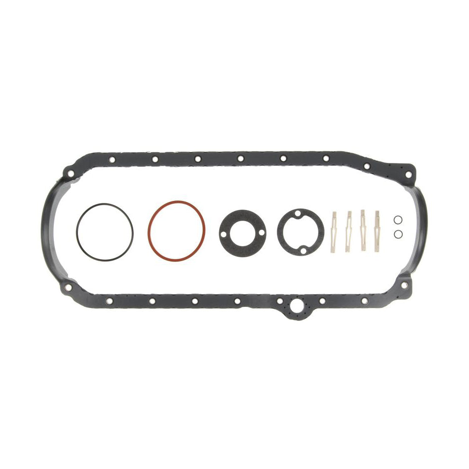 Oil Pan Gasket - 1-Piece - Steel Core Rubber - 1-Piece Seal - Small Block Chevy - Kit