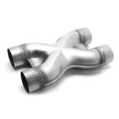 Engine & Accessories X-Pipe - Tru-X Crossover - 2-1/2 in Diameter - Stainless - Natural - Universal - Each