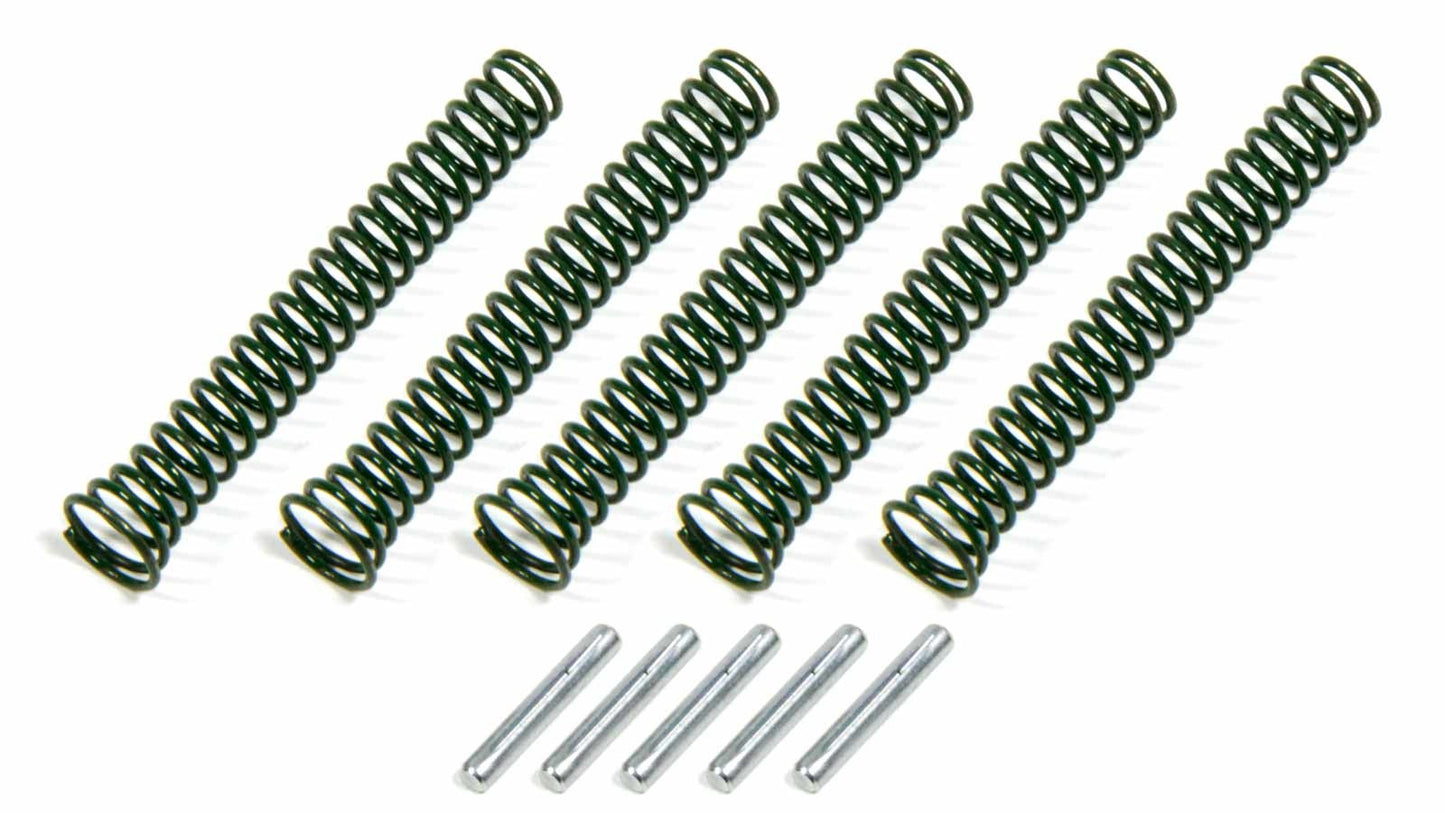 Oil Pump Relief Spring - High Pressure - 49 psi - Steel - Green - Small Block Chevy - Set of 5