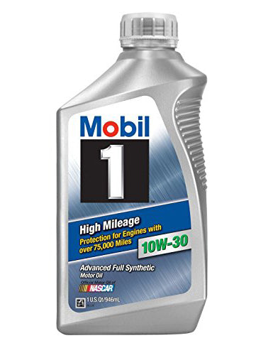 Motor Oil - High Mileage - 10W30 - Synthetic - 1 qt Bottle - Each