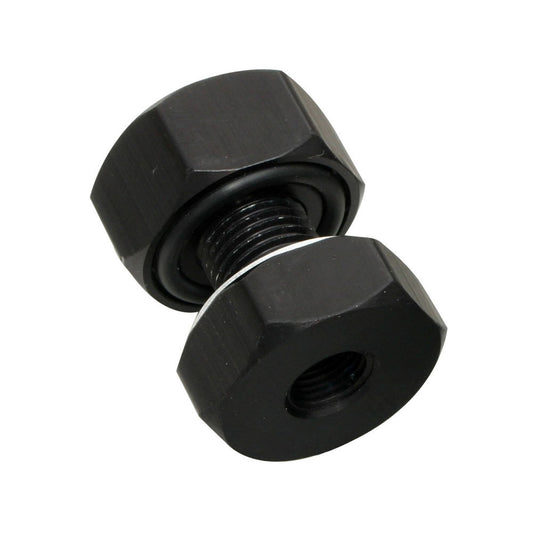 Fitting - Bulkhead - 1/8 in NPT Female O-Ring Seal - Aluminum - Black Anodized - Each