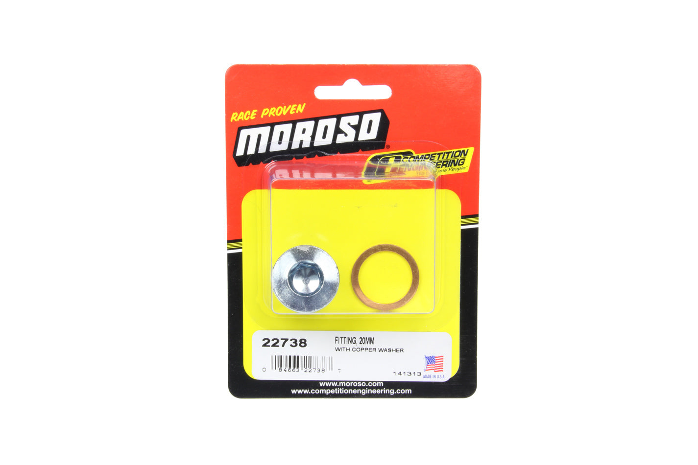 Fitting - Low Oil Sensor Plug - 20 mm x 1.50 - Copper Washer Included - Steel - Zinc Oxide - Each