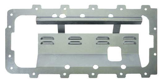 Windage Tray - Louvered - Steel - Zinc - Rear Sump - Ford Modular - Each