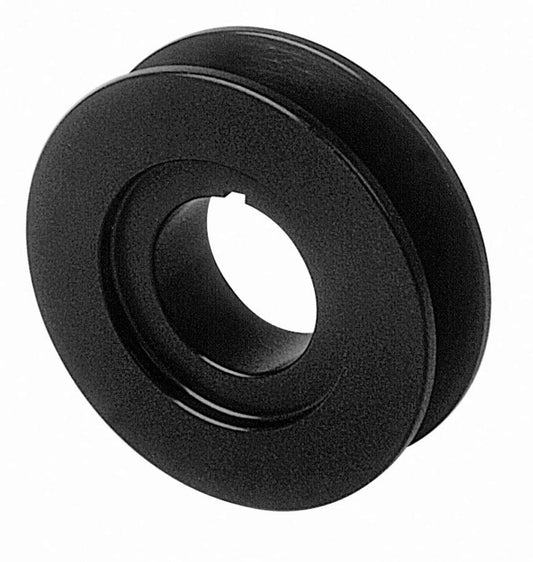 Crankshaft Pulley - V-Belt - 1 Groove - 2.5 in Diameter - 1 in Mandrel - 1/8 in Keyway - Aluminum - Black Anodized - Universal - Each