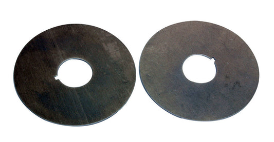 Belt Guide - 1/16 in Thick - 1 in Hole - 1/8 in Keyway - Aluminum - Natural - 3-1/2 in Diameter Pulleys - Pair