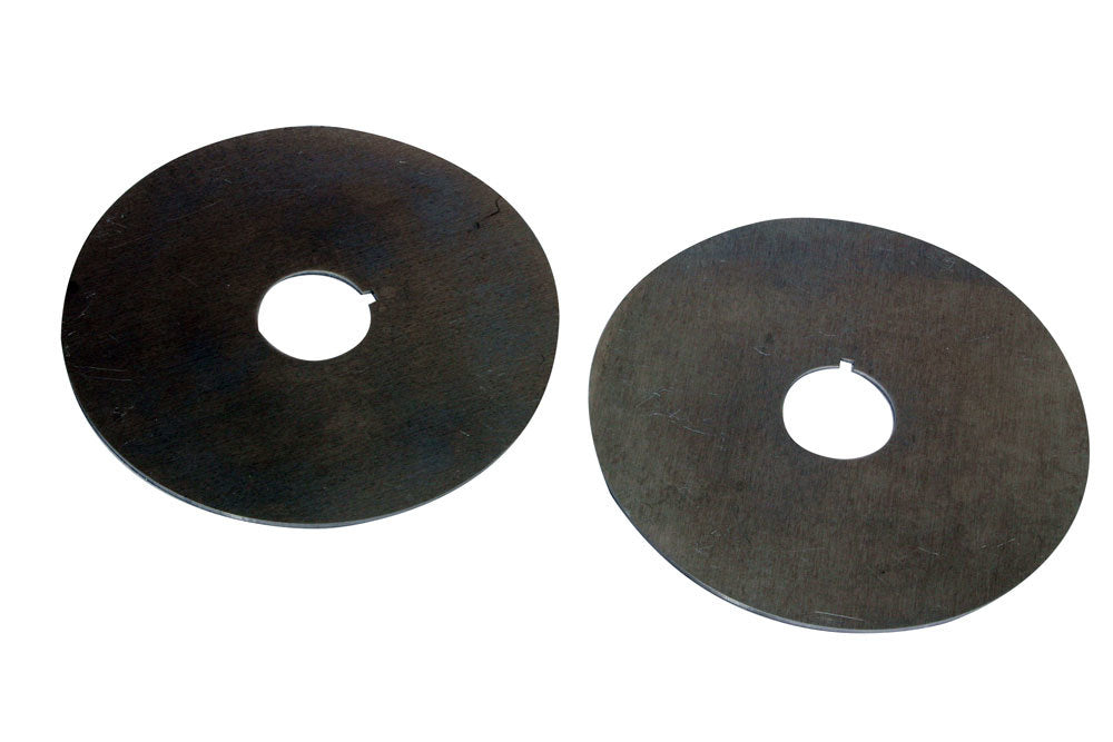 Belt Guide - 1/16 in Thick - 1 in Hole - 1/8 in Keyway - Aluminum - Natural - 4-1/2 in Diameter Pulleys - Pair