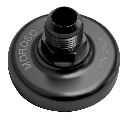 Oil Filter Adapter - Bypass - Bolt-On - 12 AN Male Inlet - Aluminum - Black Anodized - Various Applications - Each