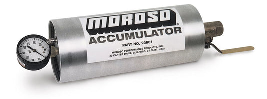 Oil Accumulator - 1.5 qt Capacity - 10 x 4.25 in - 1/2 in NPT Fitting / Shutoff - Aluminum - Natural - Each