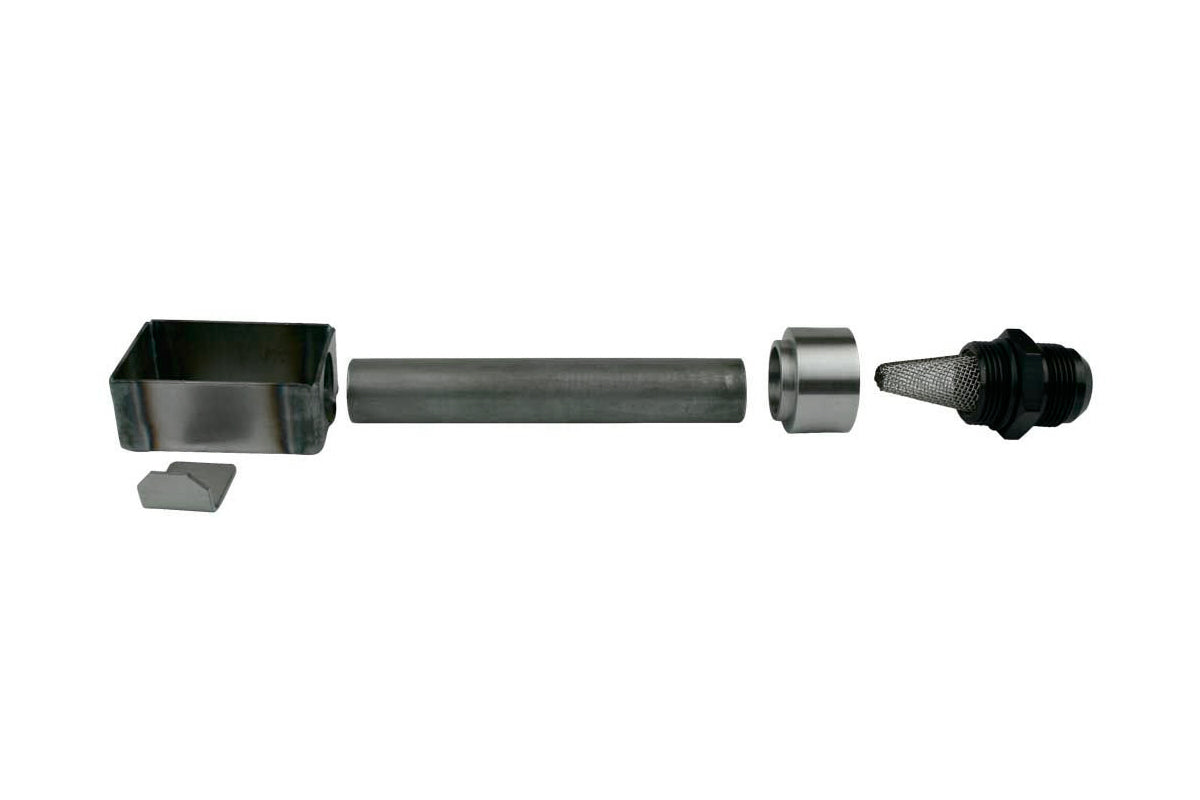 Oil Pump Pickup - External - Weld-On - Screened Pickup Cup - 16 AN Fitting - Steel - Universal - Kit