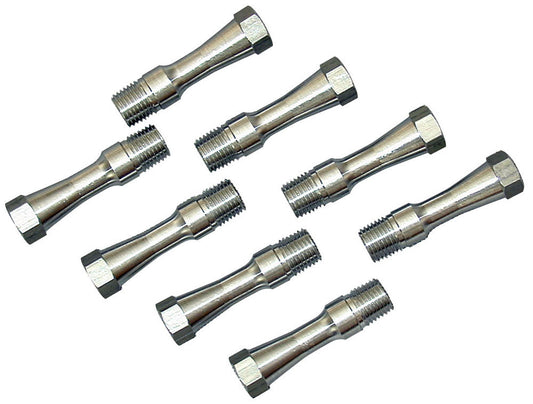 Lifter Valley Vents - Hex Head - 1/4 in NPT - Aluminum - Small Block Chevy - Set of 8