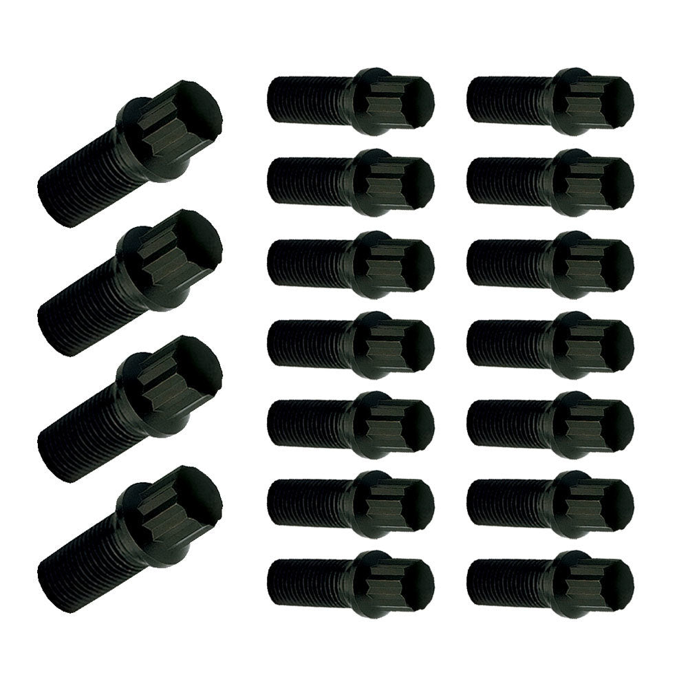 Oil Pan Bolt Kit - Hex Head - Flanged - Grade 8 - Steel - Zinc Plated - Small Block Chevy - Kit