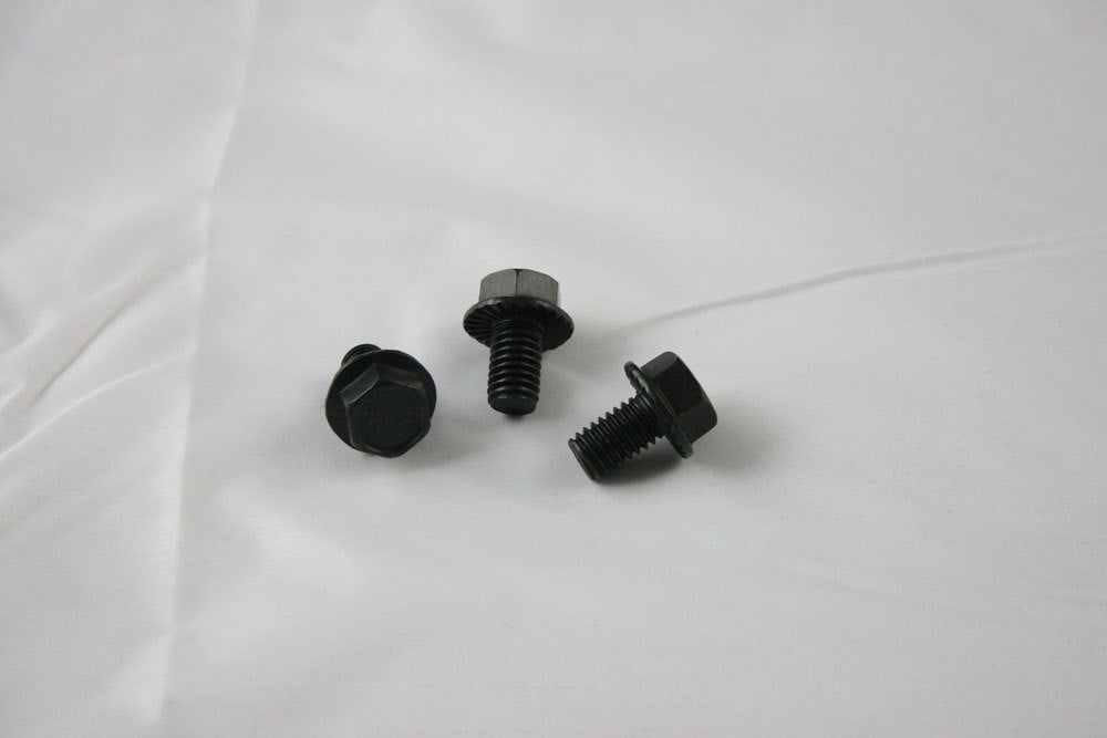 Torque Converter Bolt Kit - 3/8-16 in Thread - Hex Head - Steel - Black Oxide - TH350 / TH400 - Set of 3