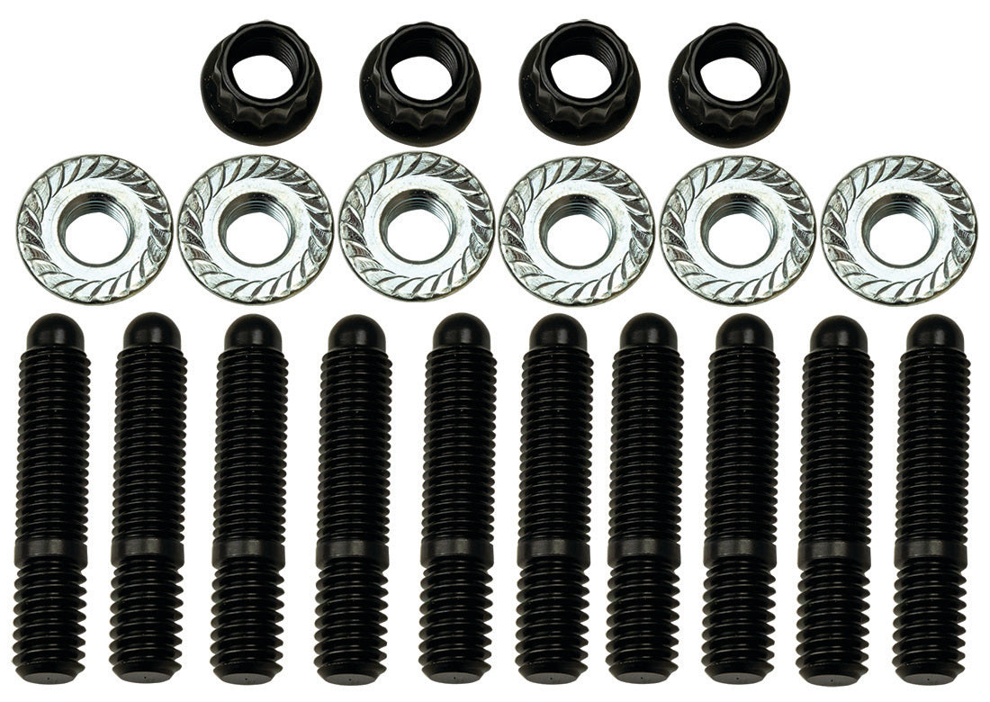Oil Pan Stud - Hex Nuts - 1/4-20 in to 5/16-18 in Thread - Steel - Black Oxide - Kit