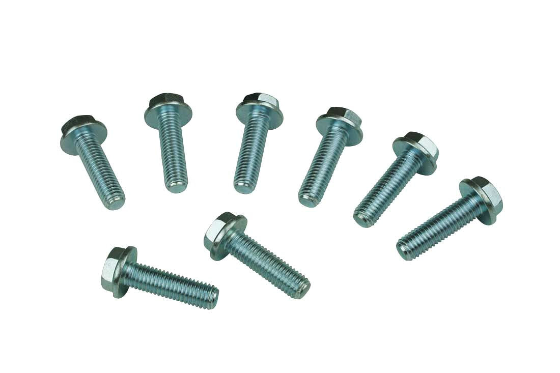 Bellhousing Bolt Kit - 10 mm x 1.50 Thread - 1.375 in Long - Hex Head - Steel - Zinc Oxide - GM LS-Series - Set of 8