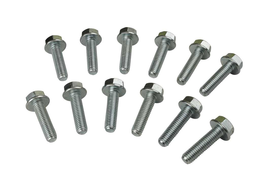 Rear Engine Cover Bolt Kit - 8 mm x 1.25 Thread - 1.165 in Long - Hex Head - Steel - Zinc Oxide - GM LS-Series - Kit