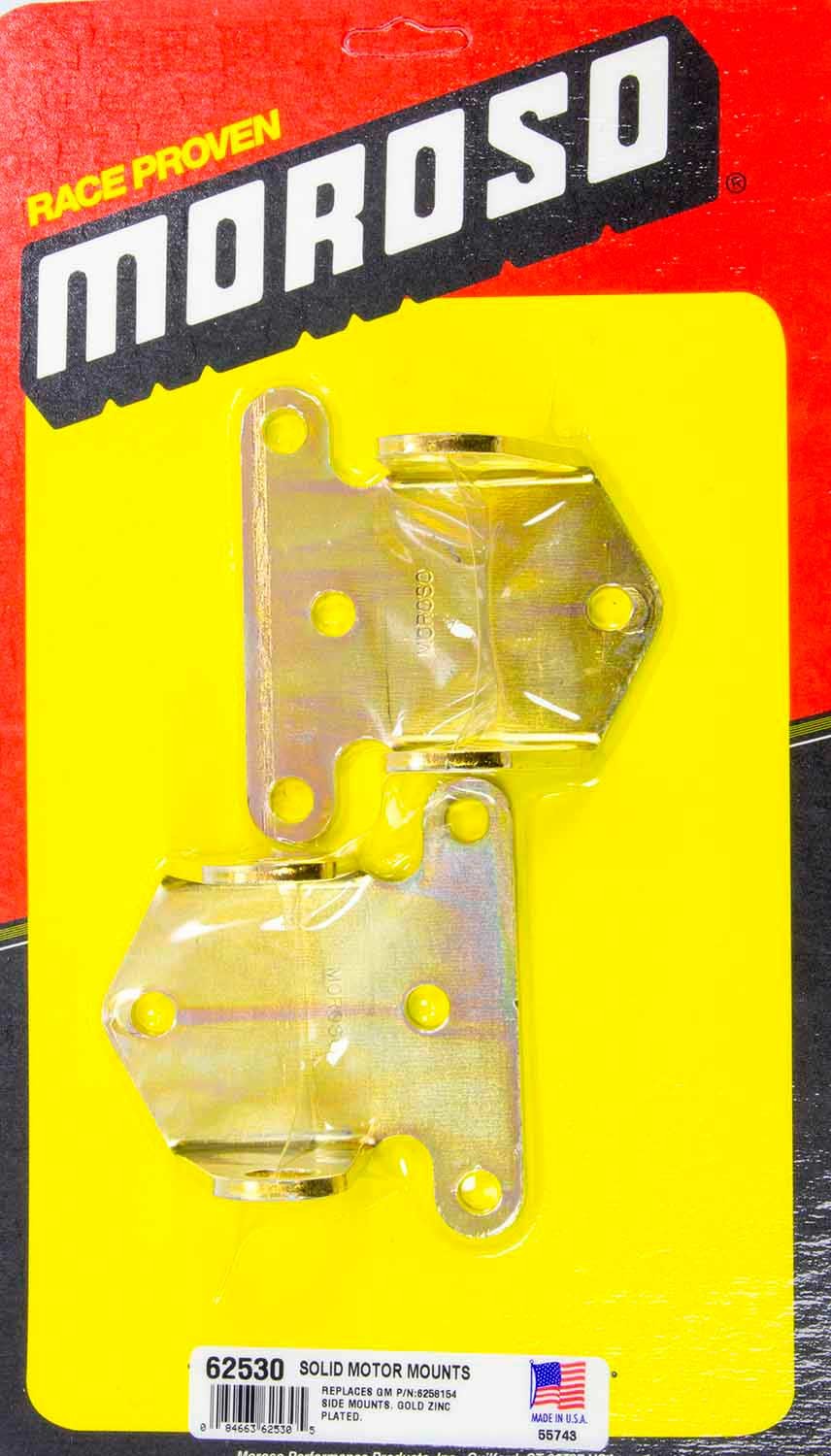 Motor Mount - Bolt-On - 3/16 Thick - Steel - Zinc Plated - Chevy V8 - Pair
