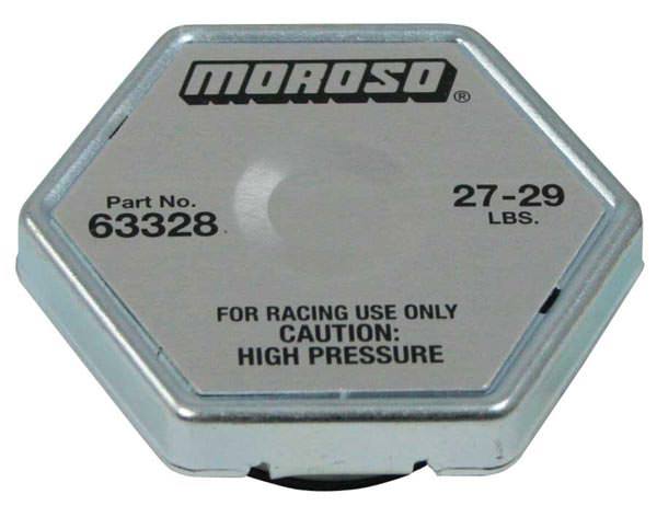 Radiator Cap - Racing - 27-29 lb - Hexagon - Fit Standard Size Radiator Necks - Each