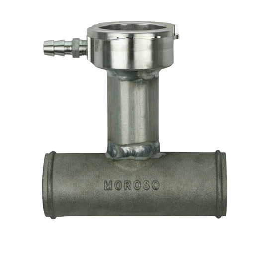 Filler Neck - Extended - Hose Mount - 1-1/2 in Hose to 1-1/2 in Hose - 1/8 in NPT Hose Barb - Aluminum - Natural - Each