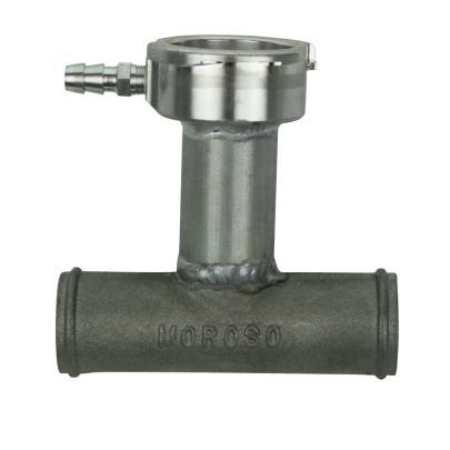 Filler Neck - Extended - Hose Mount - 1-1/4 in Hose to 1-1/4 in Hose - 1/8 in NPT Hose Barb - Aluminum - Natural - Each