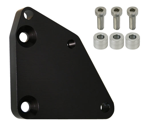 Vacuum Pump Bracket - Moroso Enhanced Design Pump - Billet Aluminum - Black Anodized - GM LS-Series - Kit