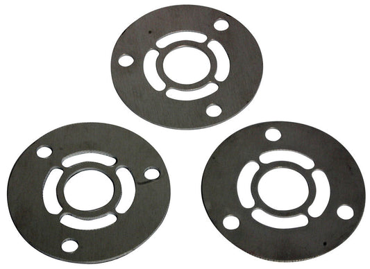 Crankshaft Pulley Spacer - 0.063 / 0.125 and 0.188 in Thick - Aluminum - Natural - Chevy V8 - Set of 3