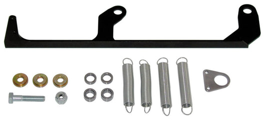 Throttle Return Spring Kit - Carb Mount - Stainless Springs - Steel - Black Powder Coat - Dominator / King Demon - Kit