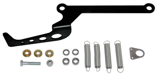 Throttle Return Spring Kit - Carb Mount - Stainless Springs - Steel - Black Powder Coat - Holley - Kit