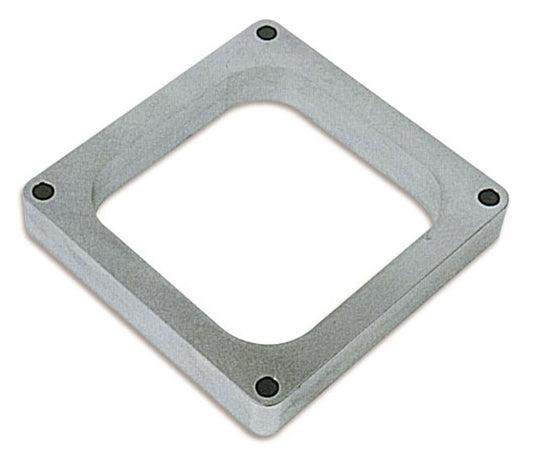 Carburetor Spacer - 1 in Thick - Open - Dominator Flange - Billet Aluminum - Natural - Each