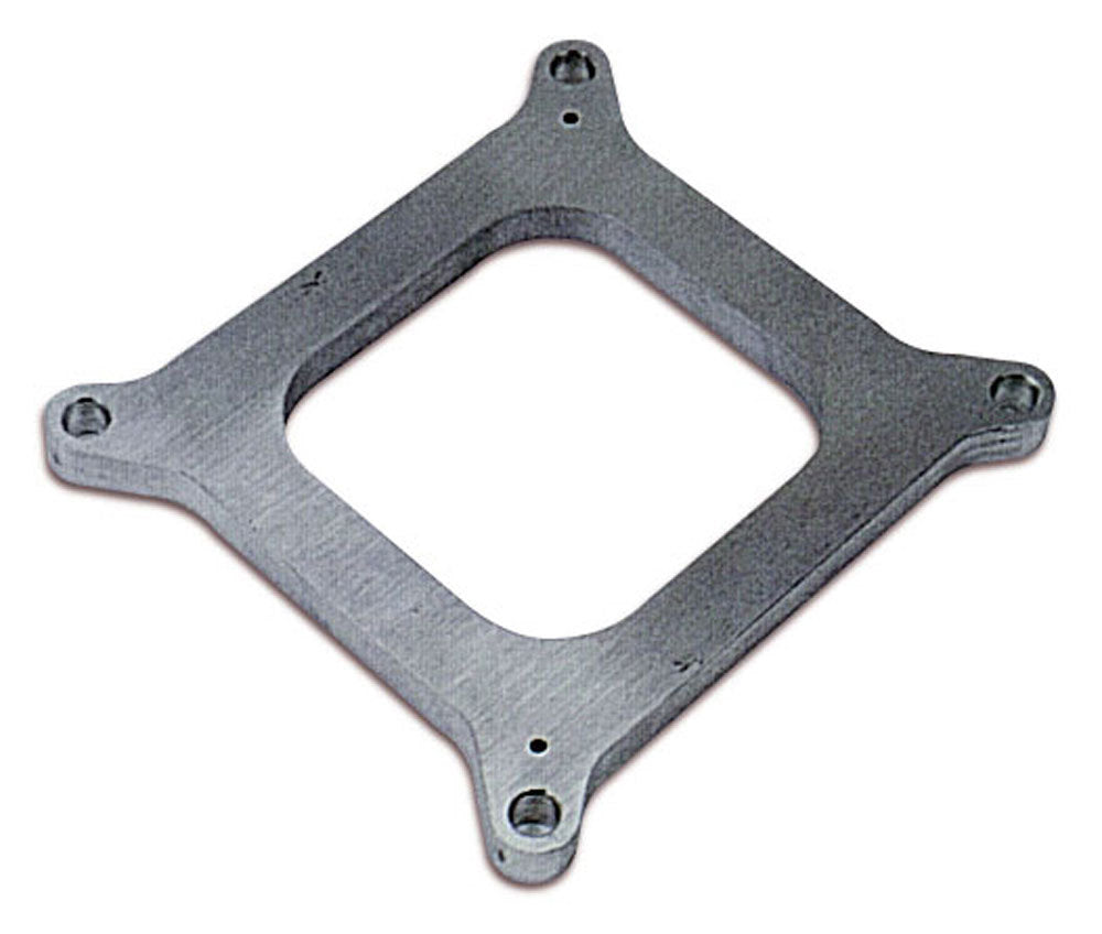 Carburetor Spacer - 0.5 in Thick - Open - Square Bore - Billet Aluminum - Natural - Each