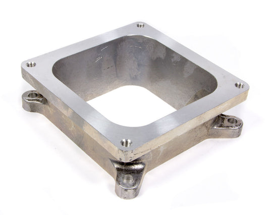 Carburetor Adapter - 2 in Thick - Open - Dominator to Square Bore - Aluminum - Natural - Each