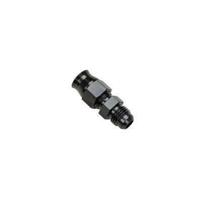 Fitting - Tube End - Straight - 6 AN Male to 3/8 in Tubing - Aluminum - Black Anodized - Each