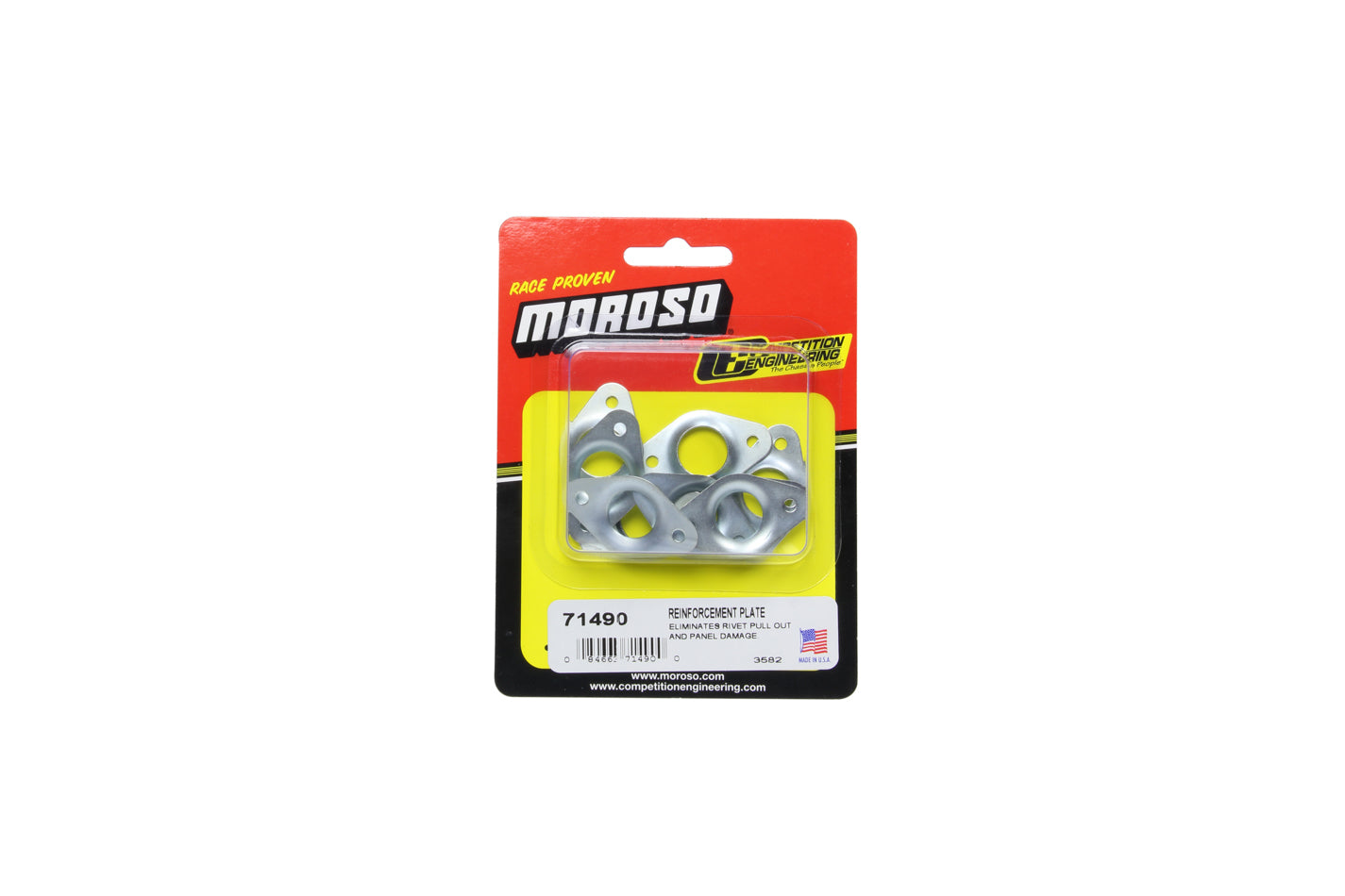 Reinforcement Plate - Quick Release Fastener - Steel - Zinc Oxide - Set of 10