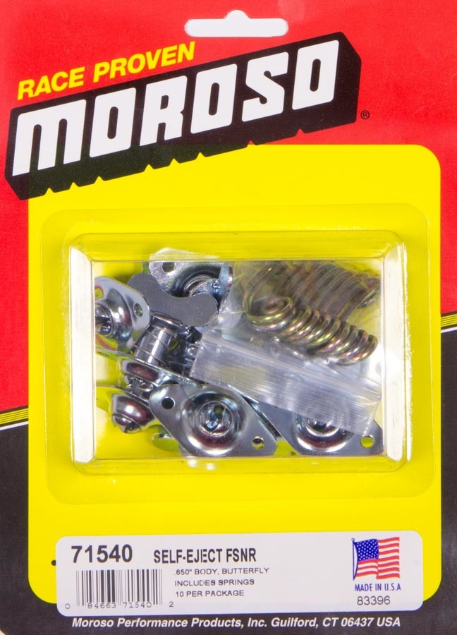 Quick Turn Fastener - Self Ejecting - Wing Head - 5/16 x 0.650 in Body - Steel - Zinc Plated - Set of 10
