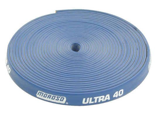 Spark Plug Wire Sleeve - Ultra 40 - 8.65 mm Wires - 25 ft - Fiberglass / Silicone - Blue - Each