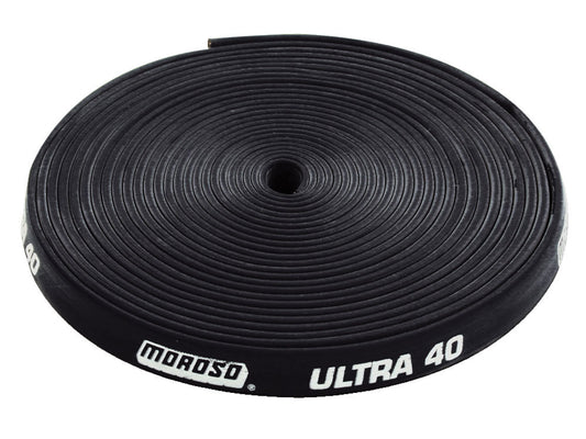Spark Plug Wire Sleeve - Ultra 40 - 8.65 mm Wires - 25 ft - Fiberglass / Silicone - Black - Each