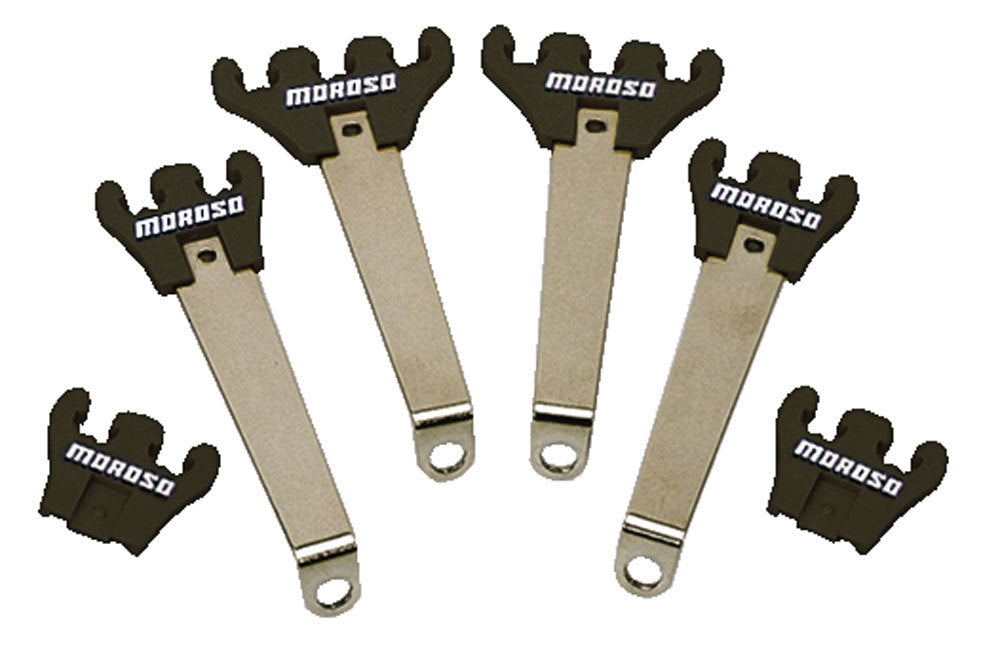 Spark Plug Wire Loom - Valve Cover Mount - 7-9 mm - Black / Chrome - Universal - Kit