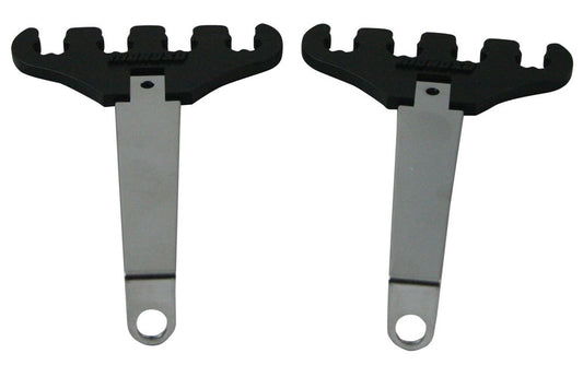 Spark Plug Wire Loom - 4 Wire - Valve Cover Mount - 7-9 mm - Black / Chrome - Universal - Kit