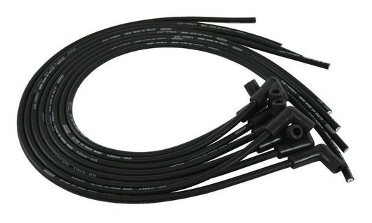 Spark Plug Wire Set - Ultra 40 - Spiral Core - 8.65 mm - Black - 90 Degree Plug Boots - HEI / Socket Style - Cut-To-Fit - V8 - Kit