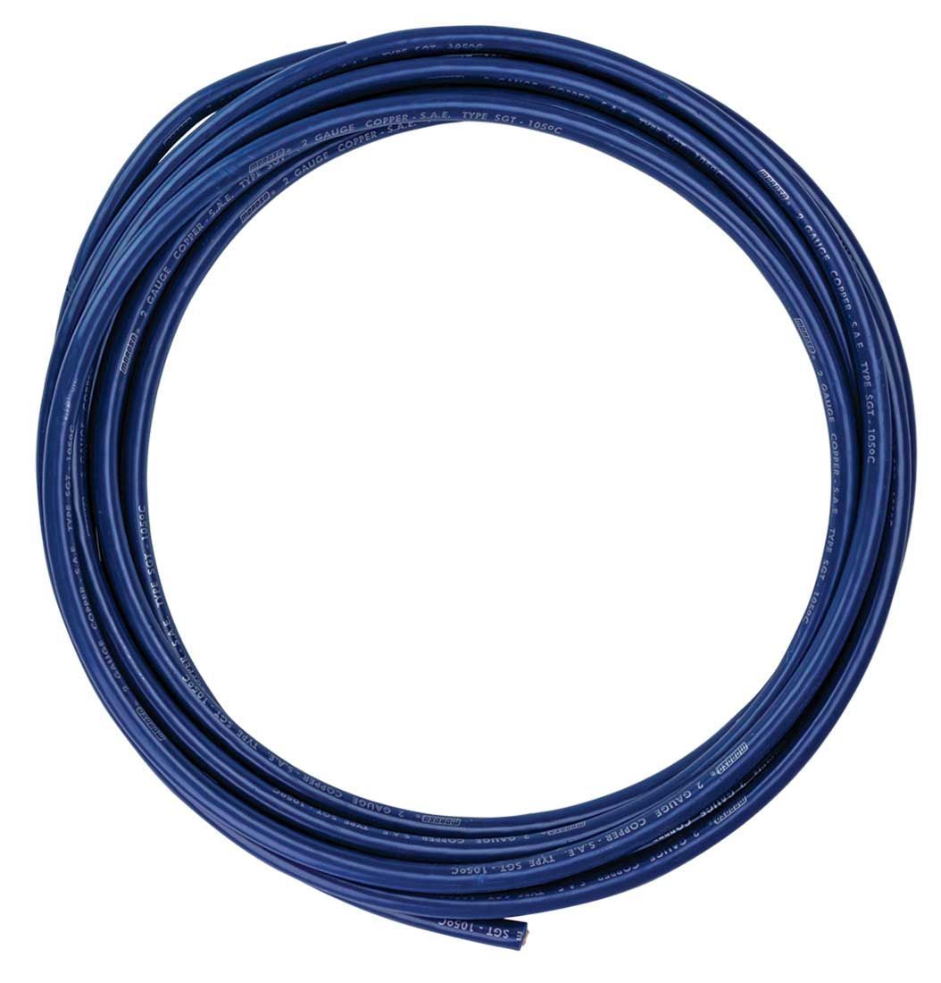 Battery Cable - 2 Gauge - 25 ft - Copper - Blue - Each